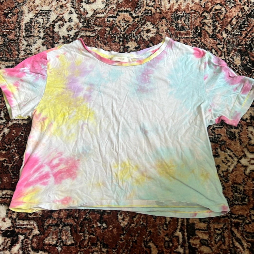 Cropped Tie Dye Tee